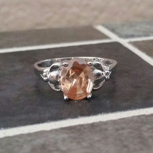 Peach Stone Ring